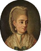 Per Krafft the Elder Portrait of an unknown lady oil painting